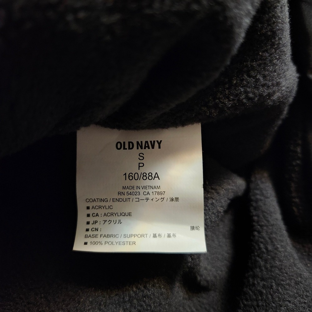 Old Navy Womens Puffer Vest Black Quilted Fleece Lined Full Zip Snap S 978594-02 - Picture 5 of 9